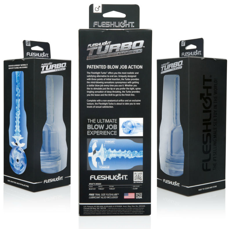 FLESHLIGHT - TURBO THRUST AZUL GELO - Infernum Store