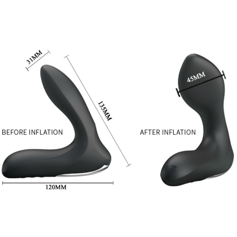 PRETTY LOVE - MASSAGEADOR PRÓSTICO INFLVEL LEONARD COM VIBRAO - Infernum Store