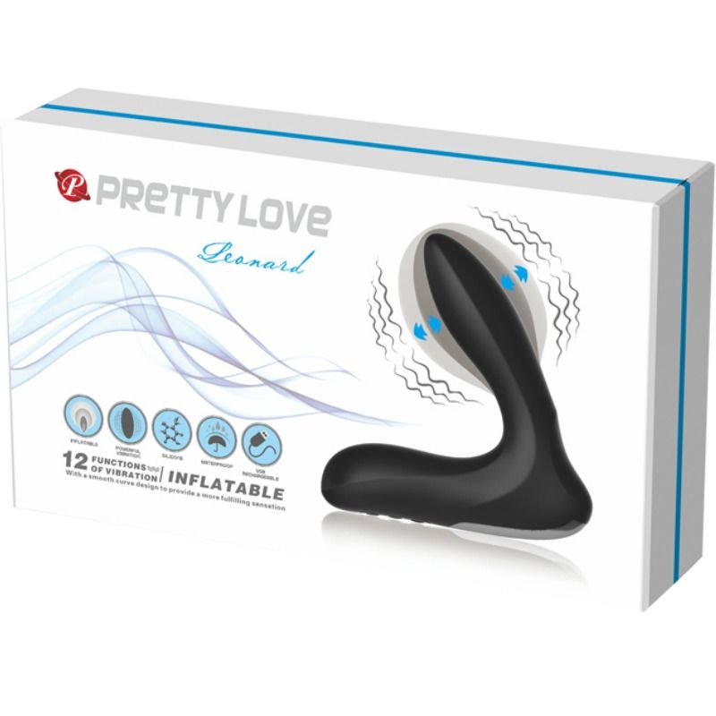 PRETTY LOVE - MASSAGEADOR PRÓSTICO INFLVEL LEONARD COM VIBRAO - Infernum Store
