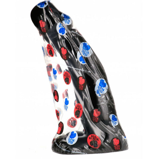 ALL BLACK - DILDO DE FISTING PRETO REALÍSTICO 29 CM - Infernum Store