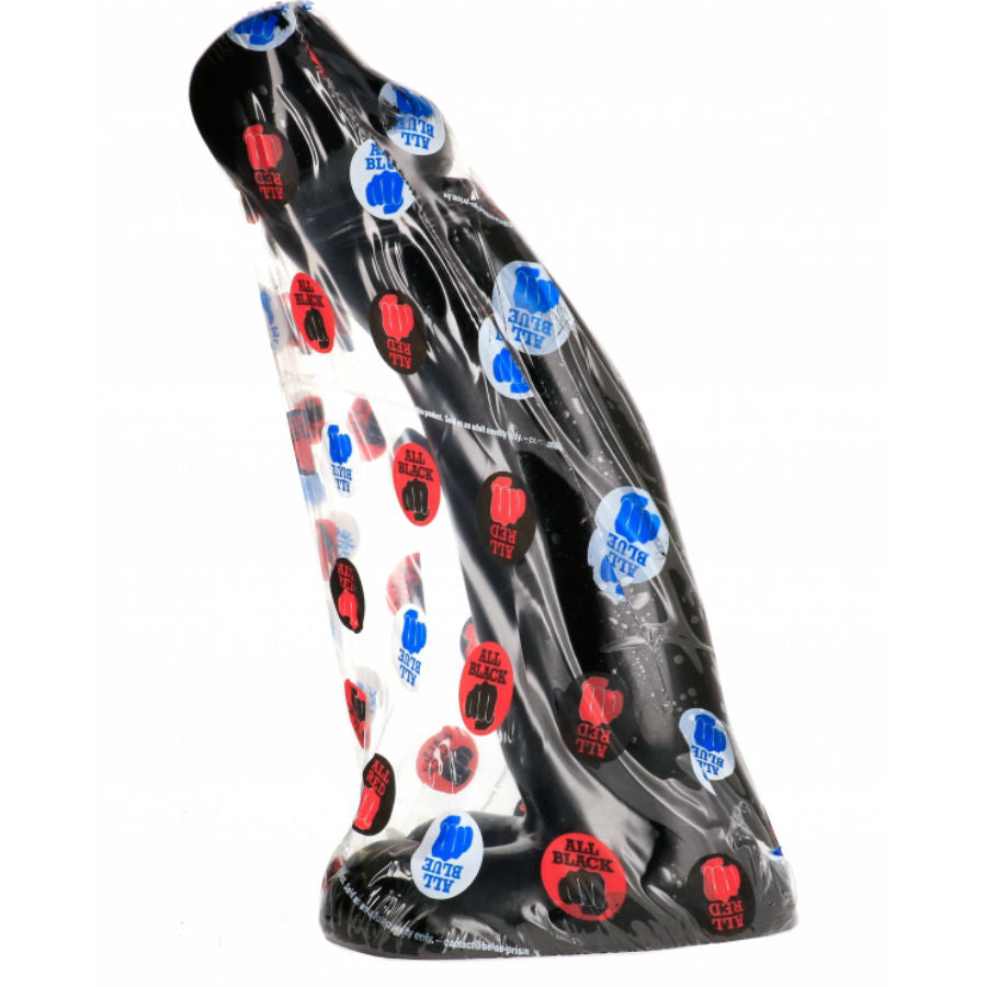 ALL BLACK - DILDO DE FISTING PRETO REALÍSTICO 29 CM - Infernum Store