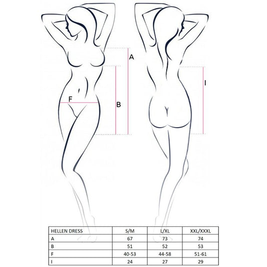 PASSION - VESTIDO WOMAN HELLEN E TANGA TAMANHO L/XL