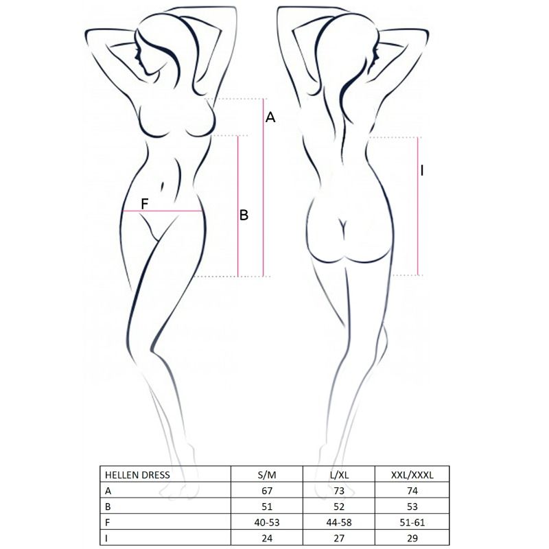 PASSION - VESTIDO WOMAN HELLEN E TANGA TAMANHO L/XL