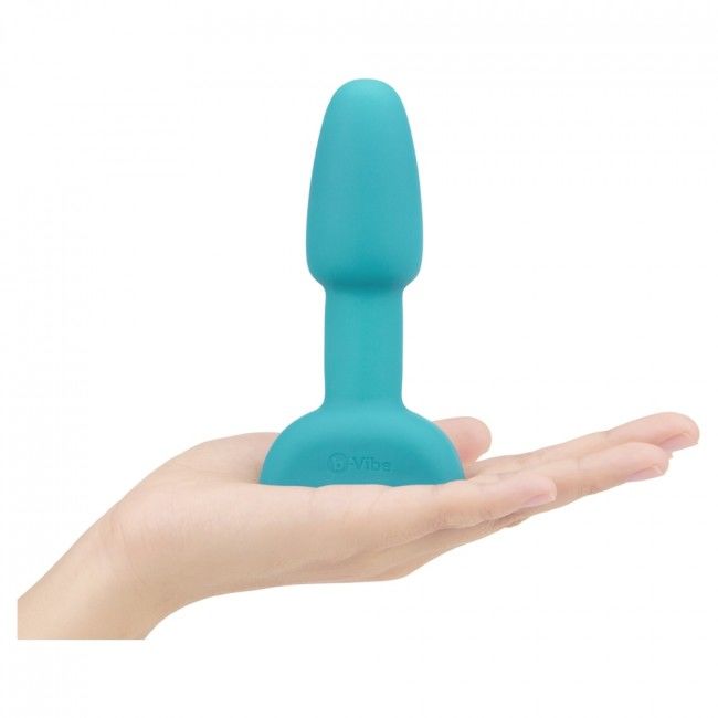 B-VIBE - RIMMING CONTROLE REMOTO PLUG ANAL PETITE TEAL - Infernum Store