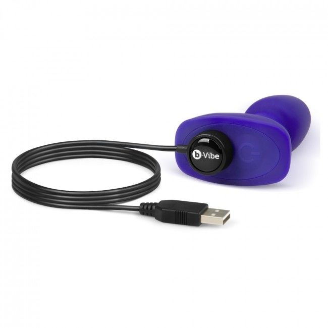 B-VIBE - RIMMING CONTROLE REMOTO PLUG ANAL PETITE LILAC - Infernum Store