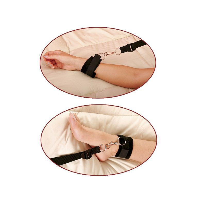 FETISH FANTASY SERIES - KIT DE RESTRIO DE BINDINGS DE CAMA - Infernum Store