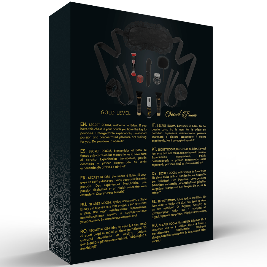 SECRET ROOM - KIT DO PRAZER SECRETO NÍVEL 2 OURO - Infernum Store