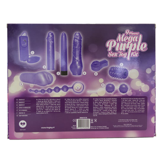 TOYJOY - SÓ PARA VOCÊ KIT DE BRINQUEDOS SEXUAIS MEGA ROXO - Infernum Store