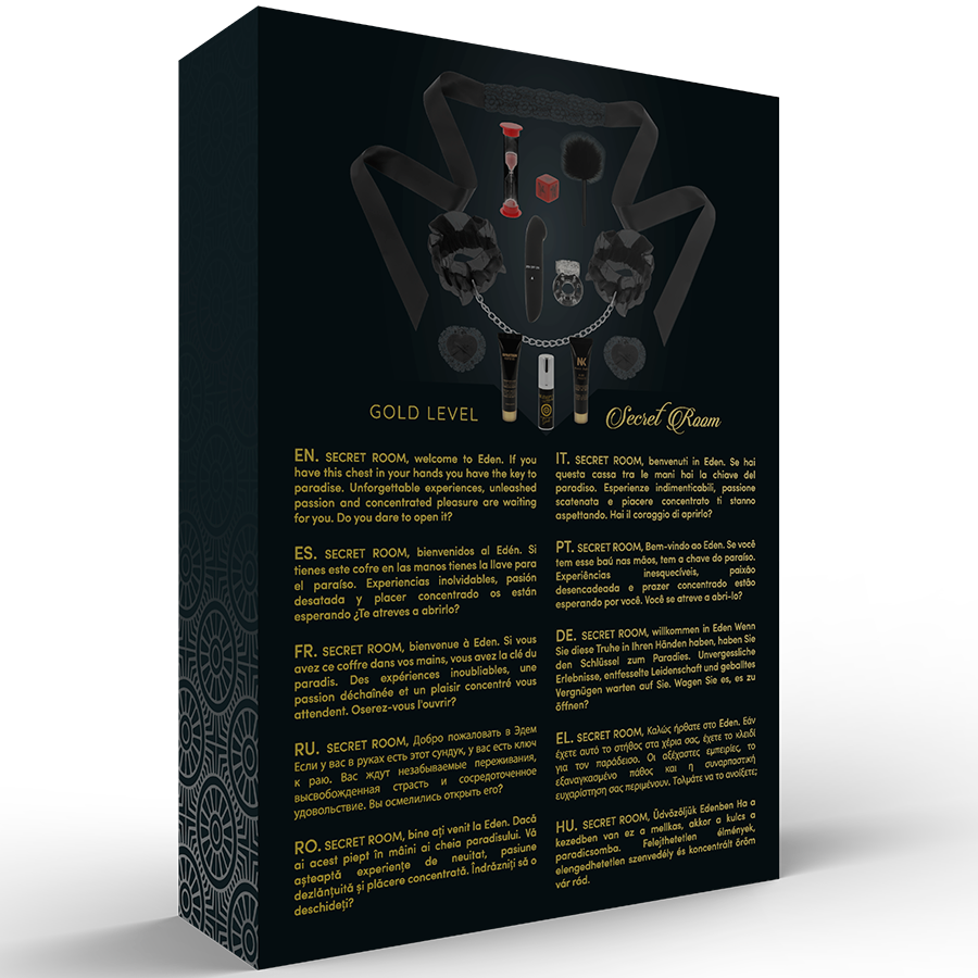 SECRET ROOM - KIT DO PRAZER SECRETO NÍVEL 1 OURO - Infernum Store