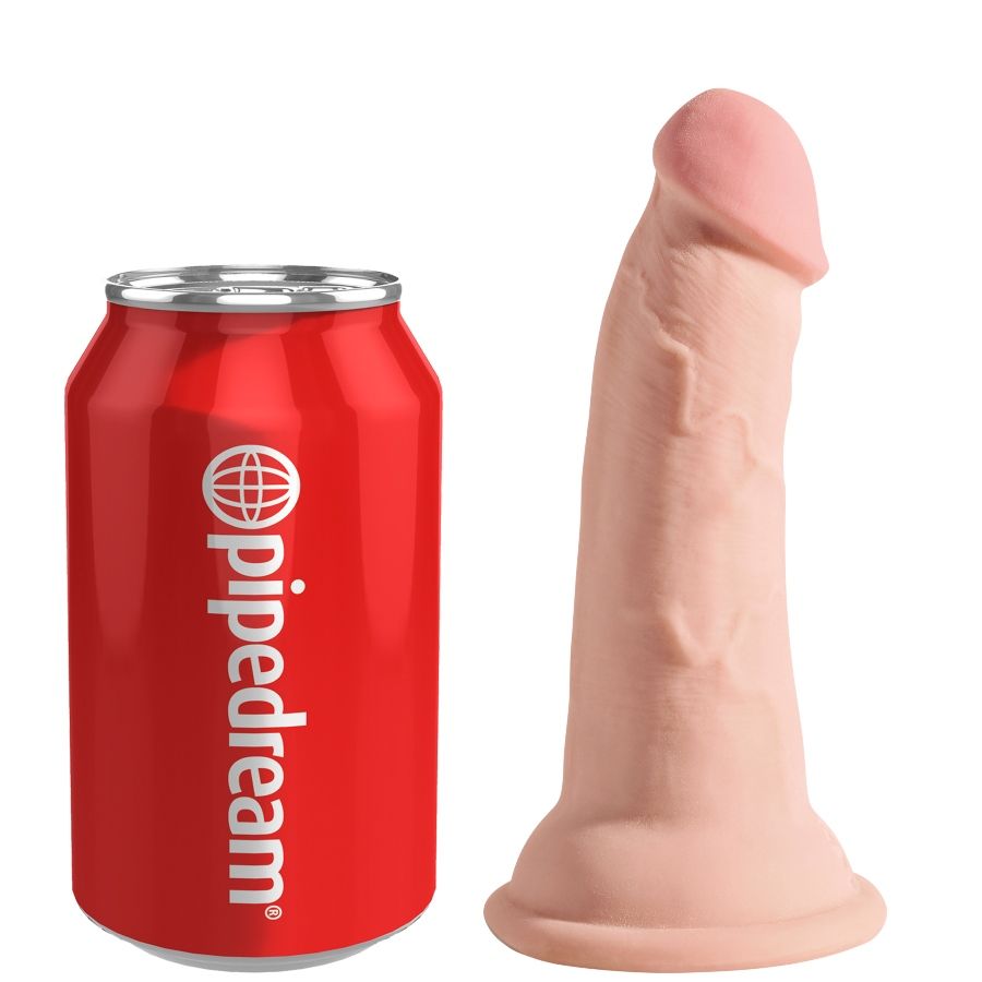 KING COCK - DILDO TRIPLA DENSIDADE 13 CM - Infernum Store