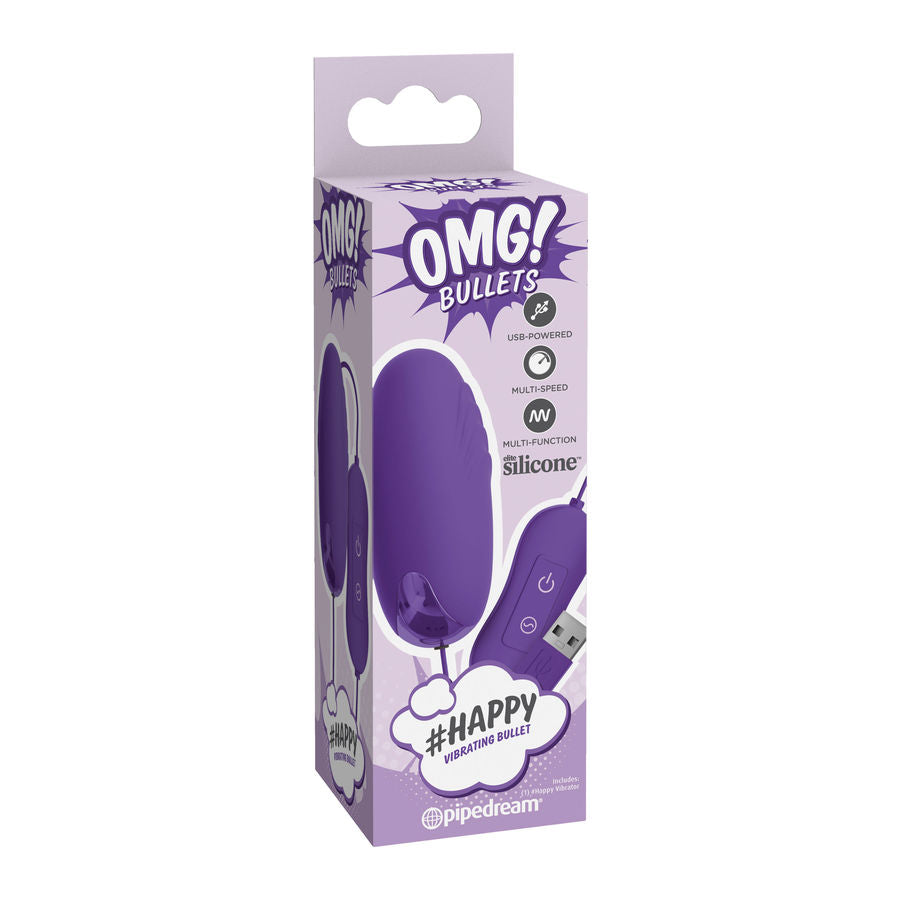 OMG - HAPPY POWERFUL LILAC VIBRATOR BULLET - Infernum Store