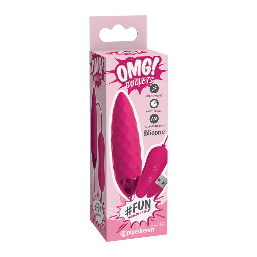 OMG - FUN VIBRATING BULLET PINK LUXE - Infernum Store