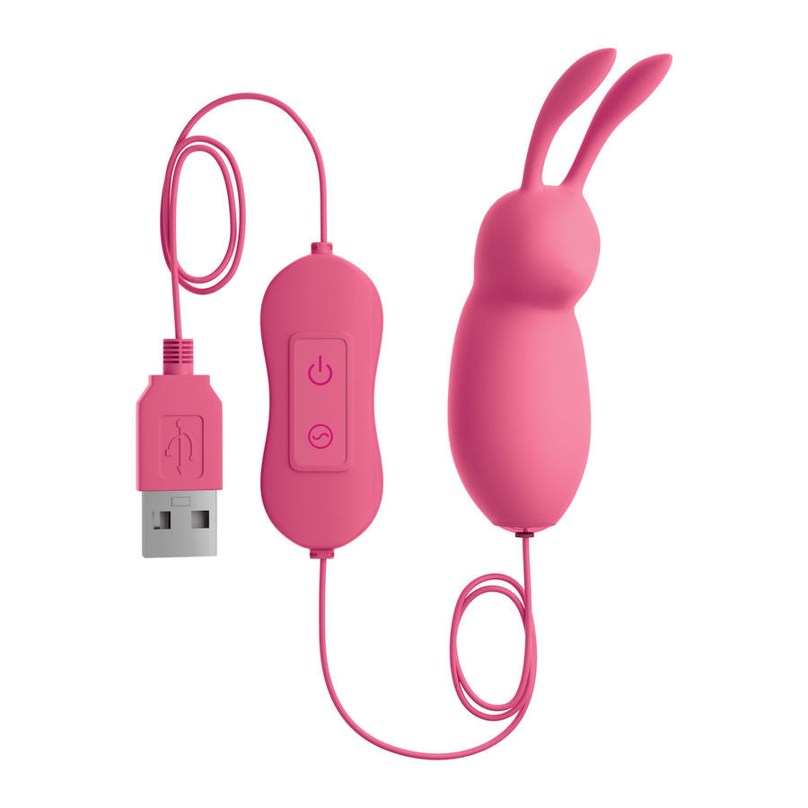 OMG - COELHO BONITO PODEROSO PINK VIBRATOR USB - Infernum Store