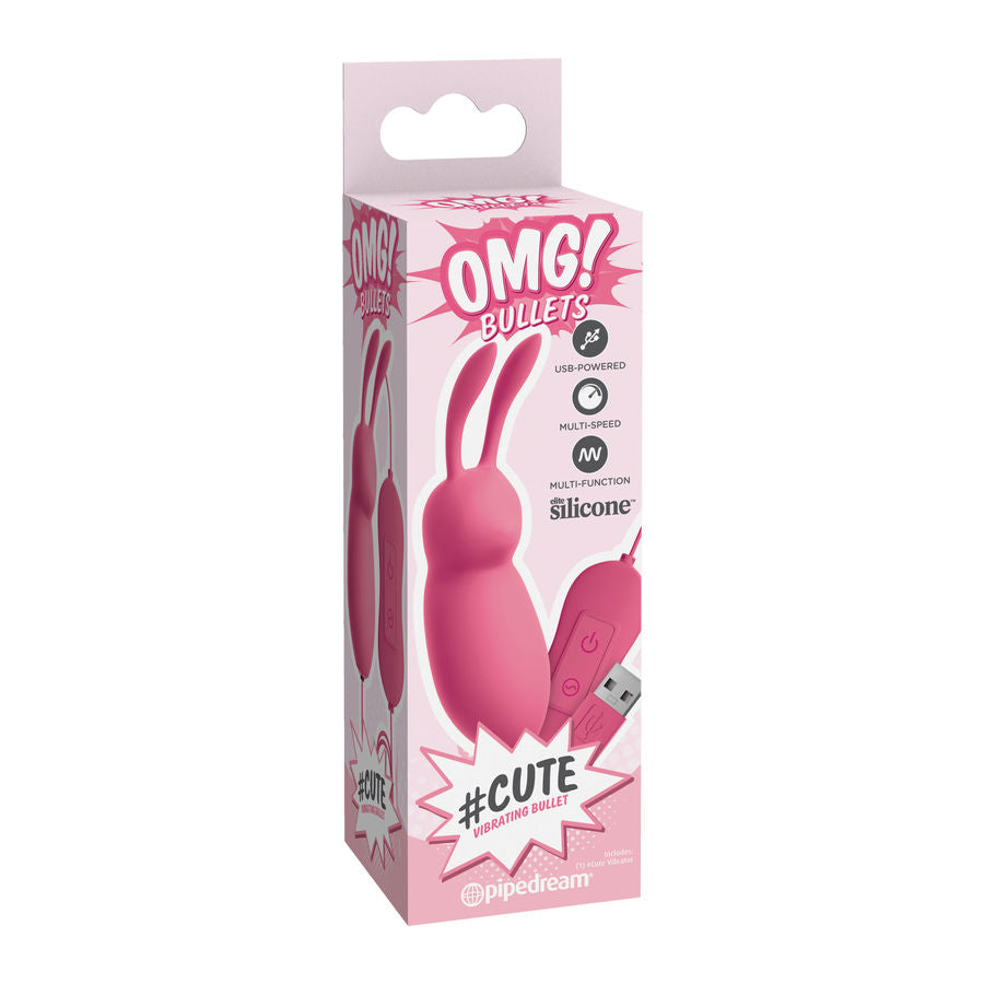 OMG - COELHO BONITO PODEROSO PINK VIBRATOR USB - Infernum Store
