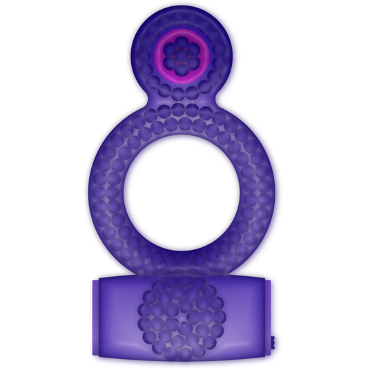 CASUAL LOVE - RING VIBRATING DOUBLE PLEASURE PURPLE - Infernum Store