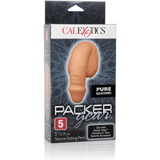CALEXOTICS - EMBALAGEM DE SILICONE PÊNIS 12.75 CM CARAMELO - Infernum Store