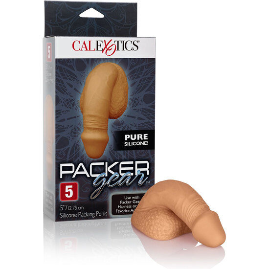CALEXOTICS - EMBALAGEM DE SILICONE PÊNIS 12.75 CM CARAMELO - Infernum Store