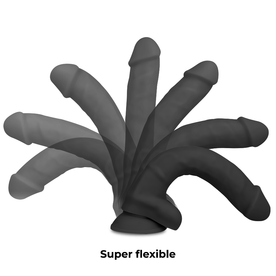 COCK MILLER - DENSIDADE DE SILICONE COCKSIL ARTICULVEL PRETO 24 CM - Infernum Store
