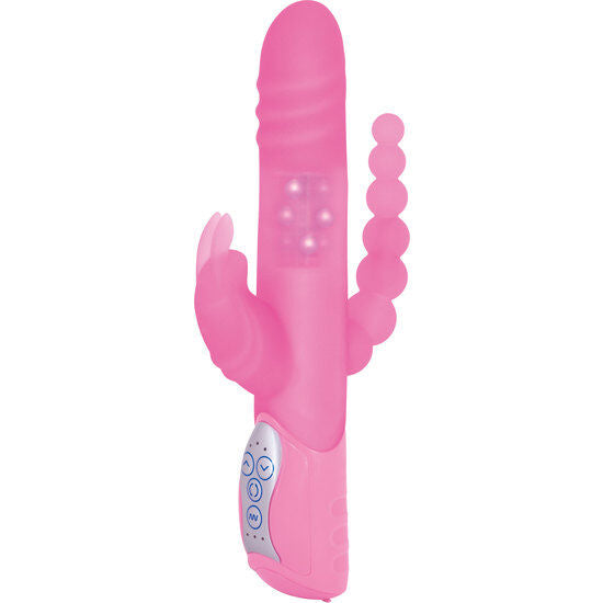 SEVEN CREATIONS - E COELHO TRIPLE PLAYVIBRADOR DE ESTIMULAO TRIPLA ROSA - Infernum Store