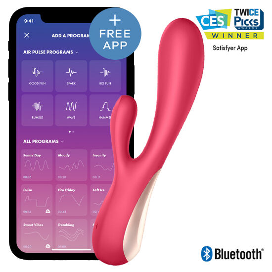 SATISFYER - MONO FLEX RED WITH APP - Infernum Store