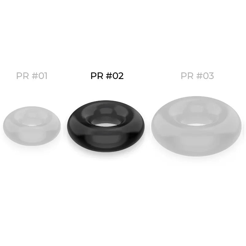 POWERING - ANEL PARA O PÉNIS SUPER FLEXÍVEL E RESISTENTE 4,5 CM PRETO - Infernum Store