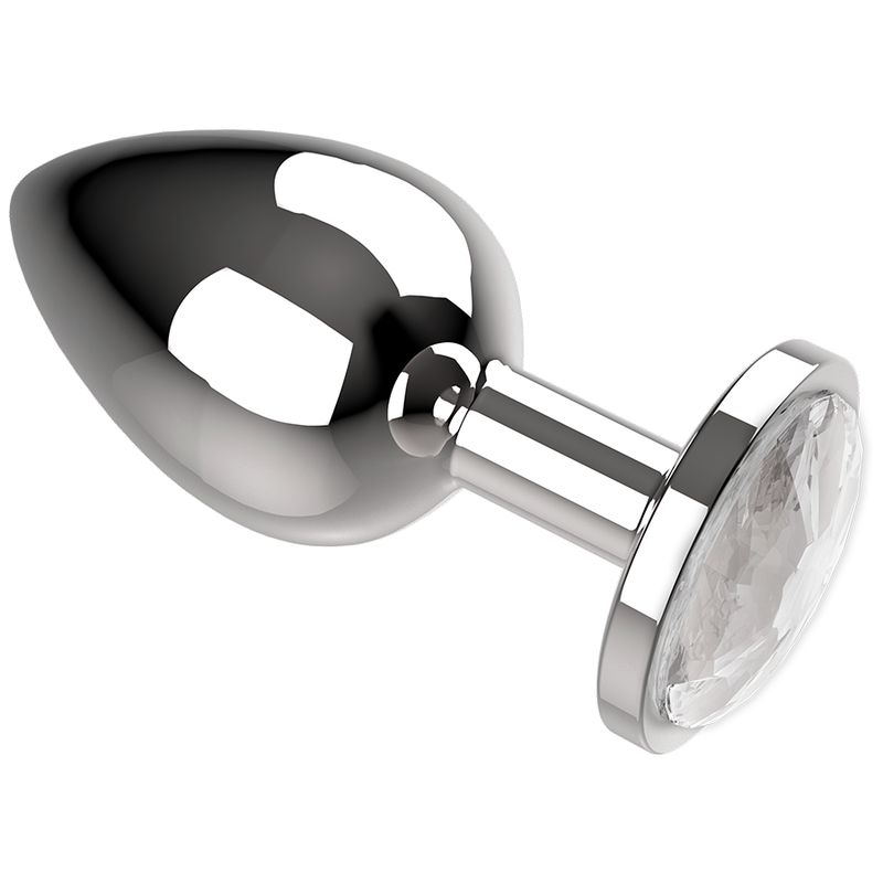 COQUETTE CHIC DESIRE - PLUGUE ANAL METAL COR CLARO TAMANHO M 3.5 X 8 CM - Infernum Store