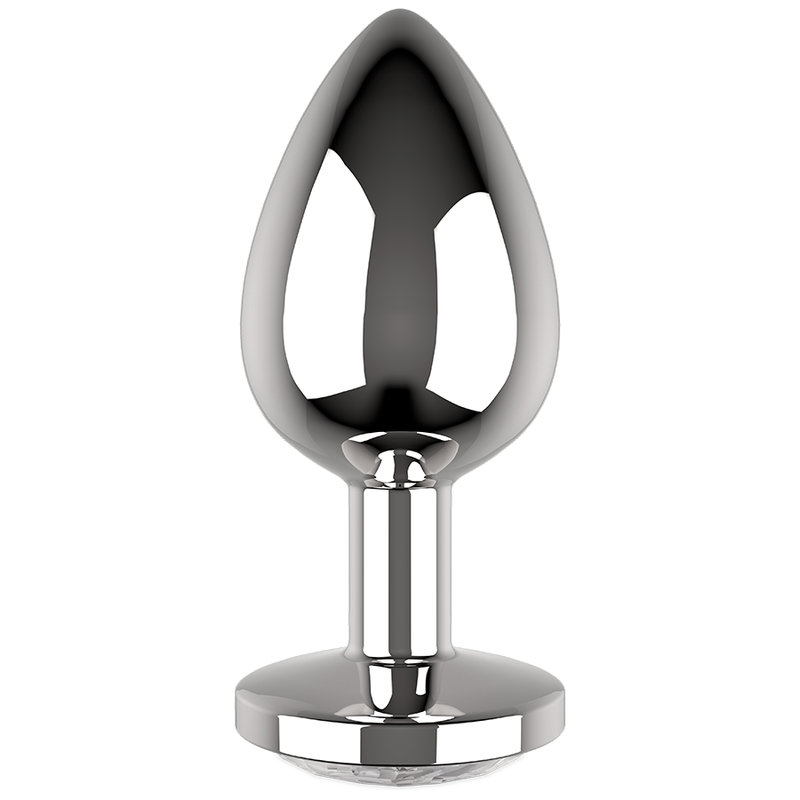COQUETTE CHIC DESIRE - PLUGUE ANAL METAL COR CLARO TAMANHO M 3.5 X 8 CM - Infernum Store