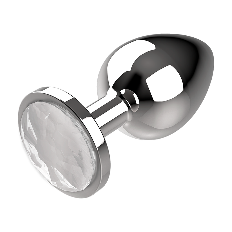 COQUETTE CHIC DESIRE - PLUGUE ANAL METAL COR CLARO TAMANHO M 3.5 X 8 CM - Infernum Store