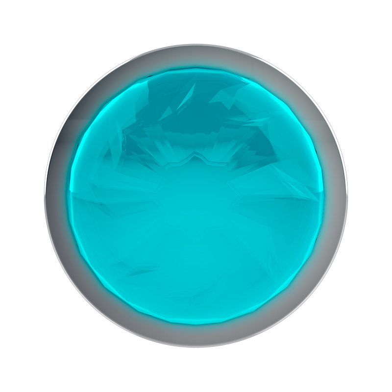 COQUETTE CHIC DESIRE - ANAL PLUG METAL AZUL COR TAMANHO L 4 X 9 CM - Infernum Store