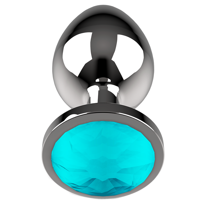 COQUETTE CHIC DESIRE - ANAL PLUG METAL AZUL COR TAMANHO L 4 X 9 CM - Infernum Store