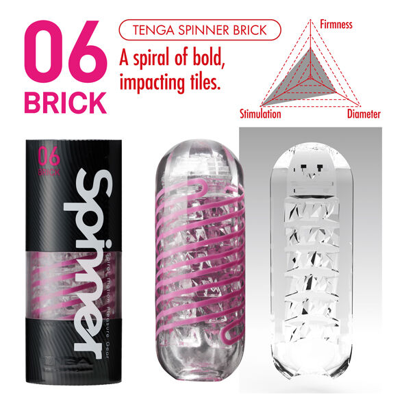 TENGA - TIJOLO MASTURBADOR SPINNER - Infernum Store