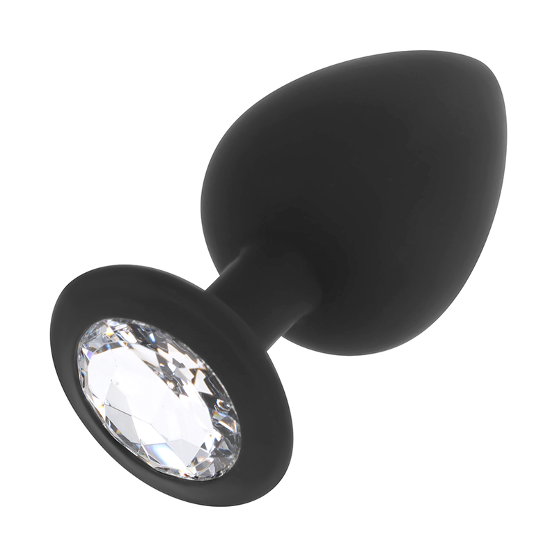 OHMAMA - PLUG ANAL DE SILICONE DIAMANTE TAMANHO M 8 CM - Infernum Store