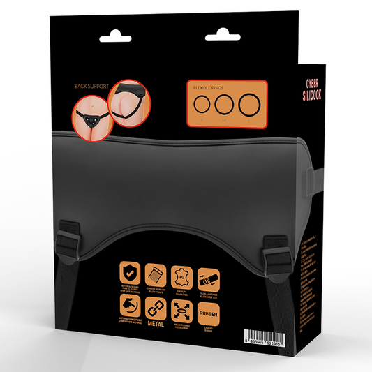 CYBER SILICOCK - ARNÊS DE CINTA COM 3 ANÉIS GRTIS - Infernum Store