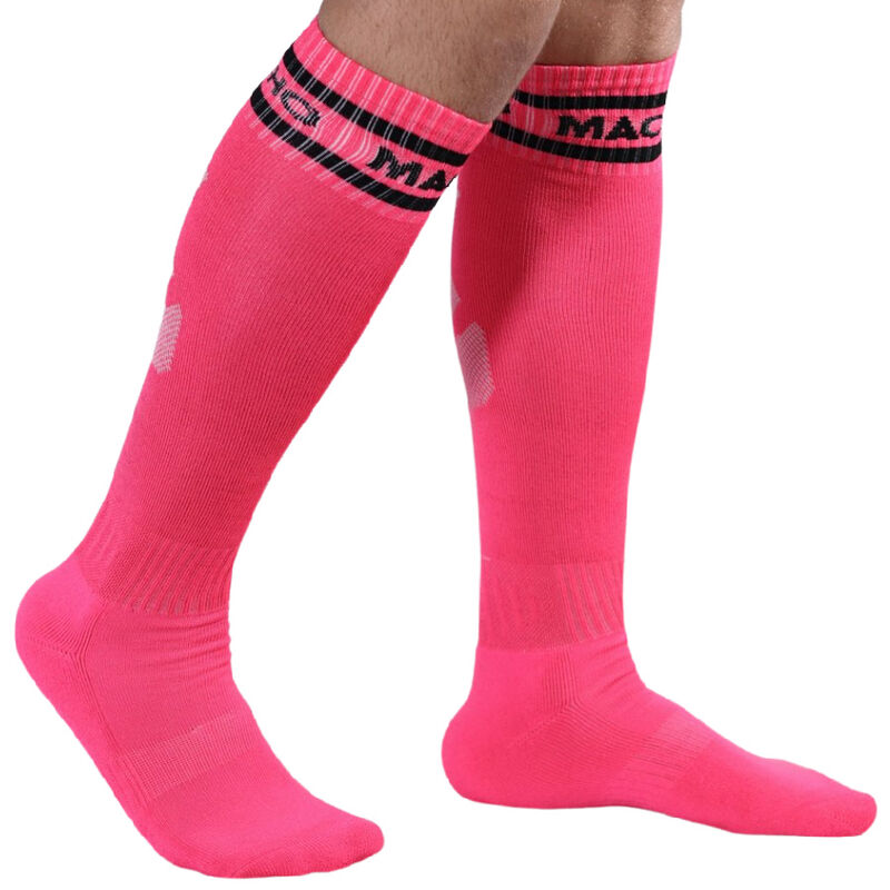 MACHO - LONG SOCKS ONE SIZE PINK - Infernum Store