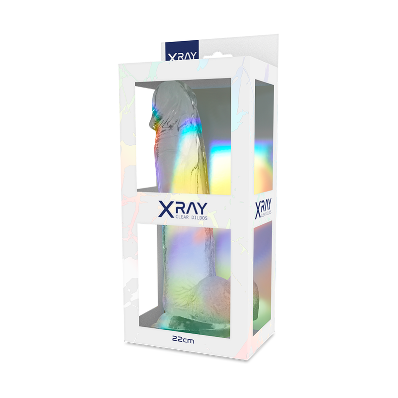 X RAY - ARNÊS + DILDO COM BOLAS 22 CM -O- 4.6 CM - Infernum Store