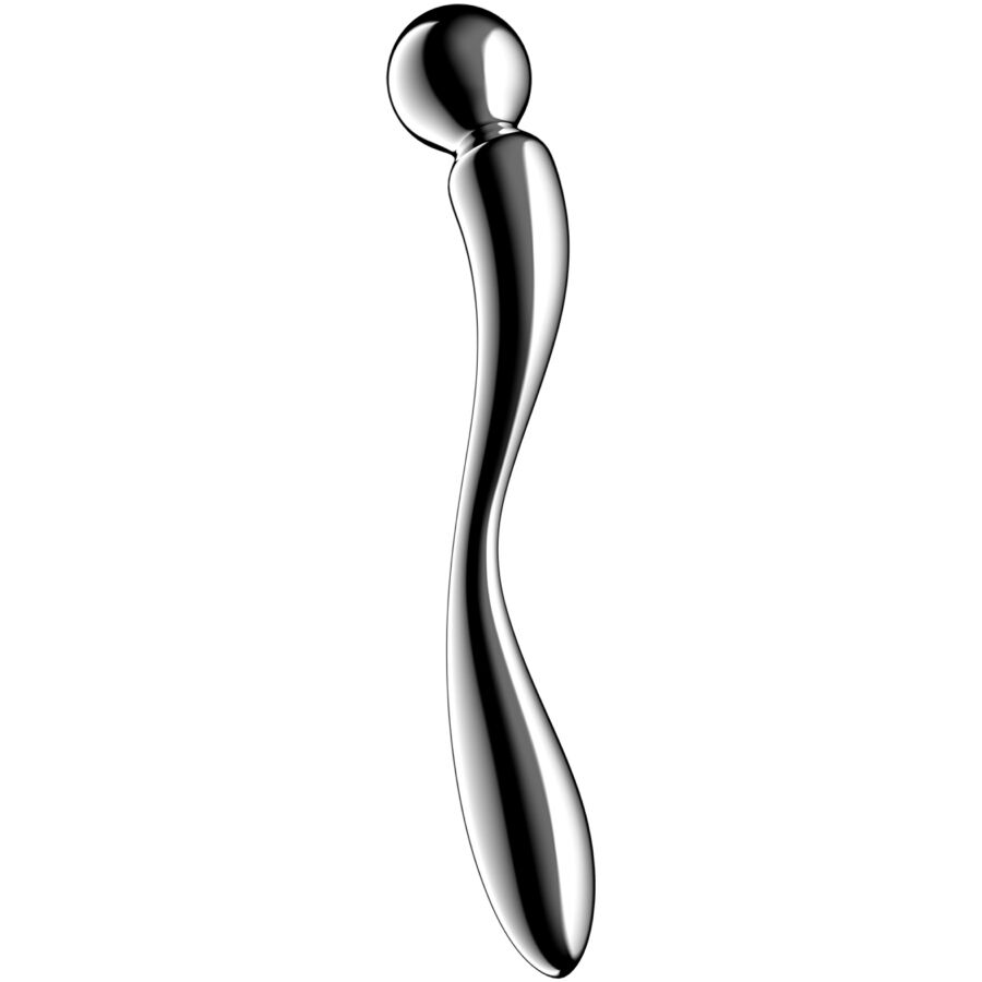 SATISFYER - STAR FORCE 2 STAINLESS STEEL DOUBLE - ENDED DILDO - Infernum Store