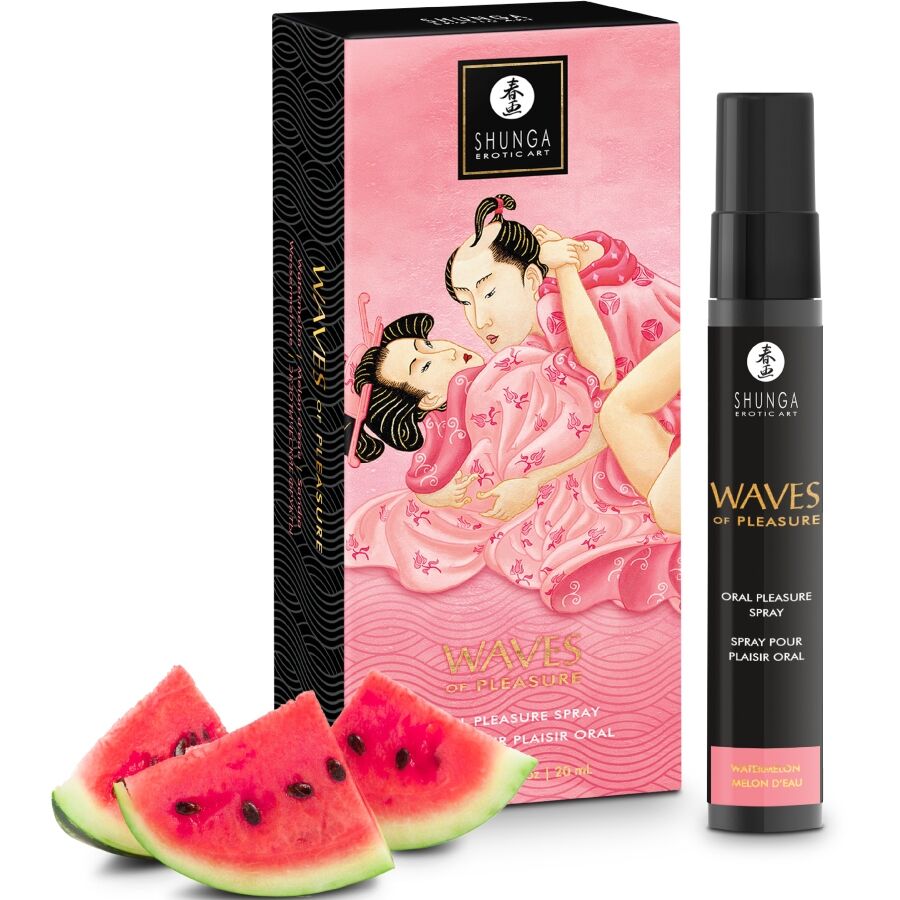SHUNGA - WAVES PLEASURE SPRAY ORAL SEDUCTIVE WATERMELON 20 ML - Infernum Store
