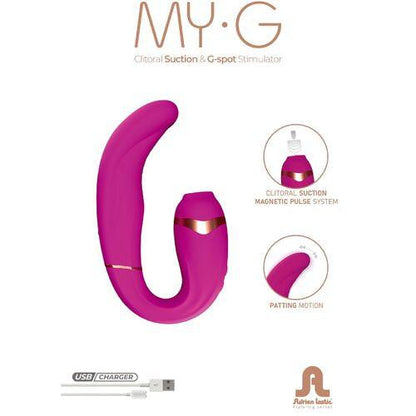 ADRIEN LASTIC - MYG CLITORIS SUCKER AND G-SPOT STIMULATOR PINK