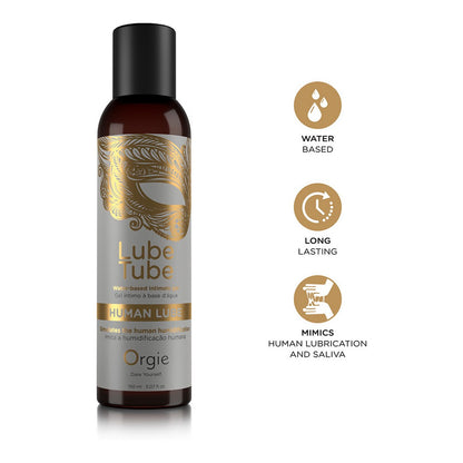 Water-based intimate gel that mimics human sexual lubrication and saliva