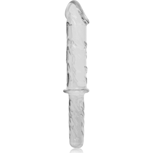 NEBULA SERIES BY IBIZA - MODEL 24 DILDO BOROSILICATE GLASS 28.5 X 5 CM CLEAR