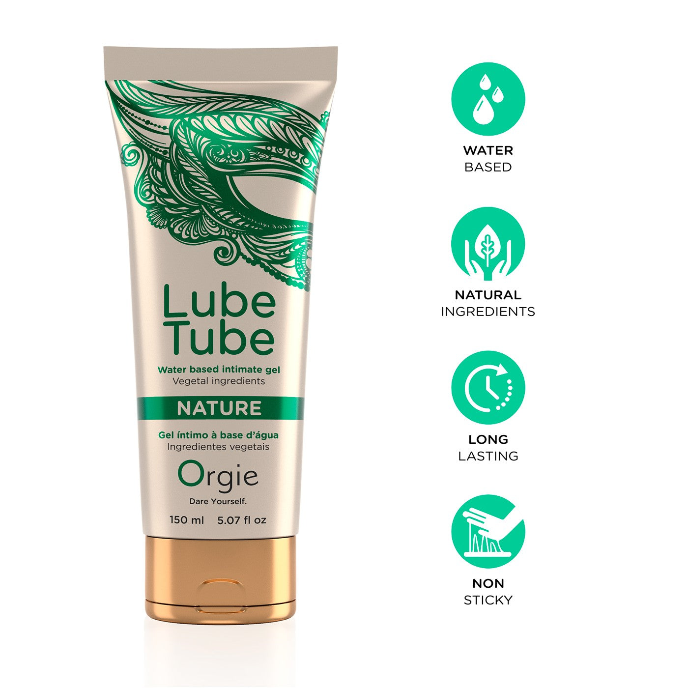 Lube Tube Nature is a water-based intimate gel formulated with natural and vegetal-based active ingredients