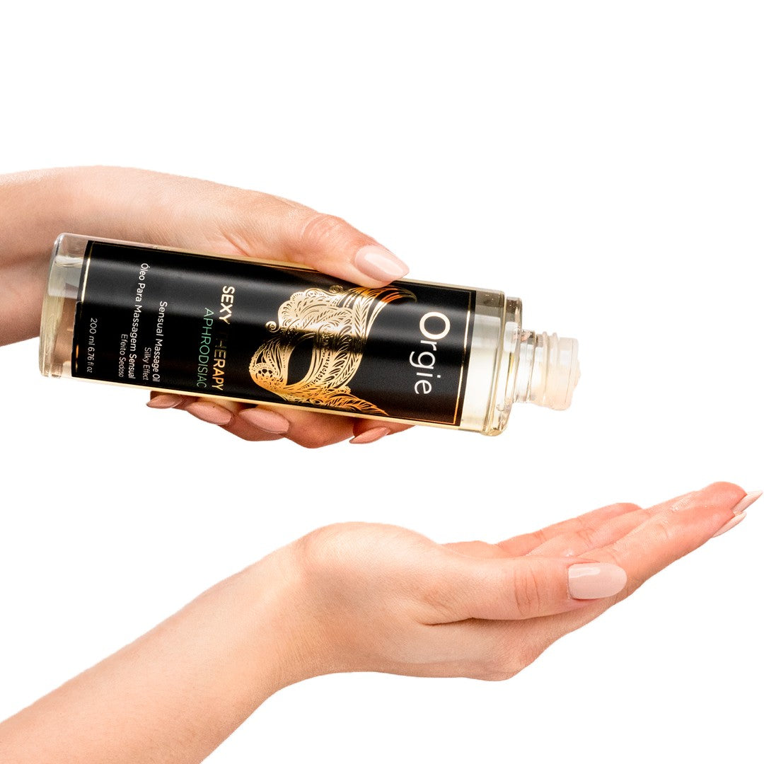Sexy Therapy Sensual Massage Oil is delightful for prolonged and enticing full body massages