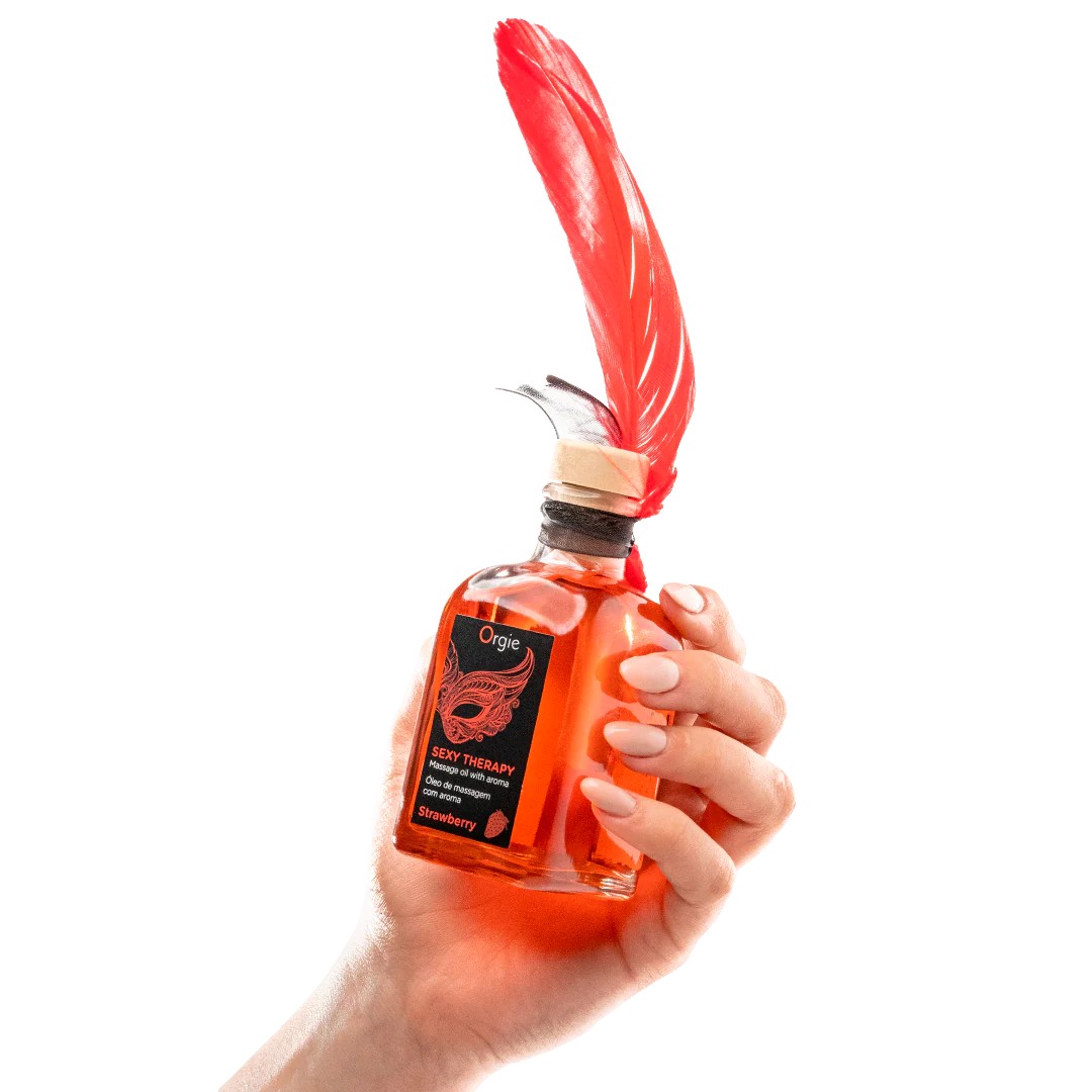 Sexy Therapy Kissable Massage Set to perform the Lips Massage, an arousing sensorial foreplay experience