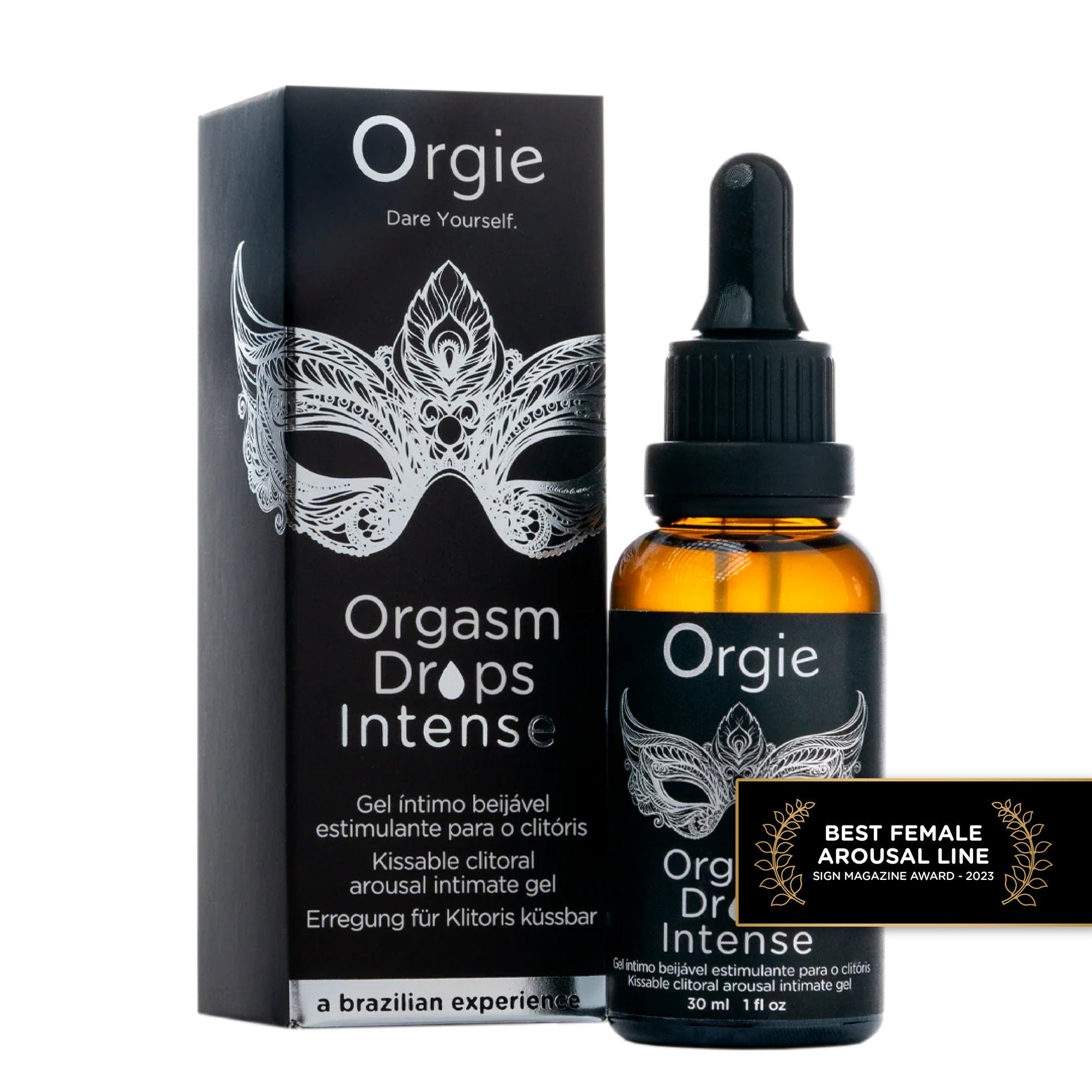 Orgasm Drops Intense, Kissable intimate gel for clitoris arousal