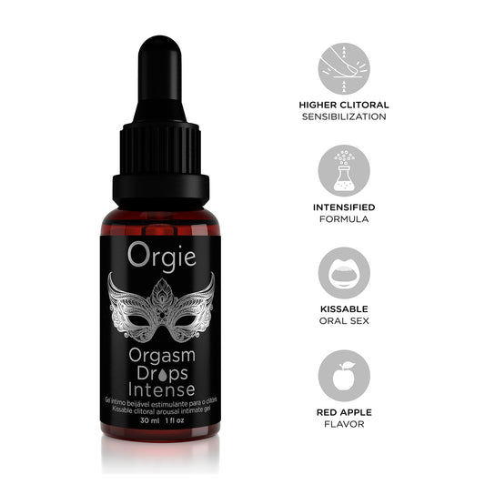 Orgasm Drops Intense, Kissable intimate gel for clitoris arousal