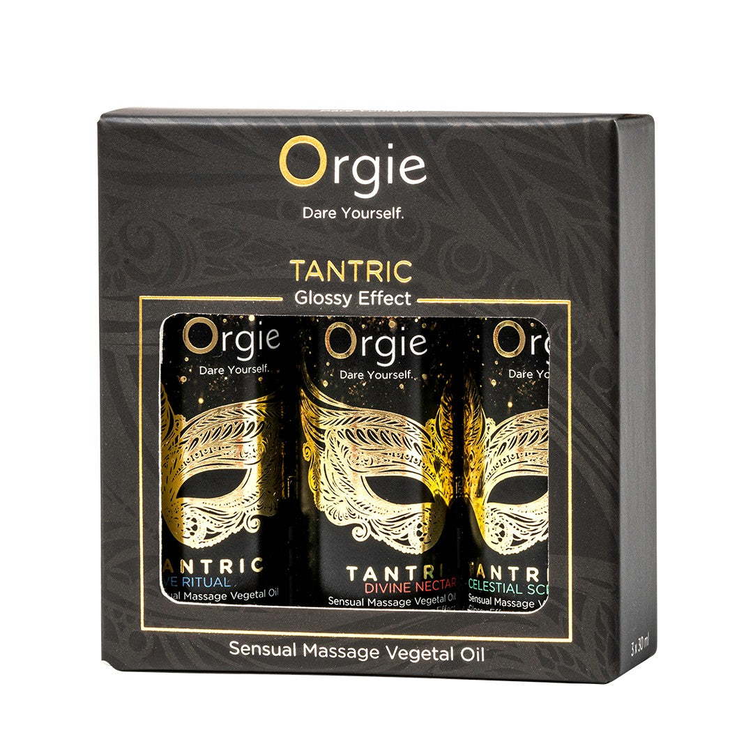 Orgie Company created a mini size collection of its Tantric Sensual Massage oils
