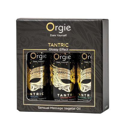Orgie Company created a mini size collection of its Tantric Sensual Massage oils