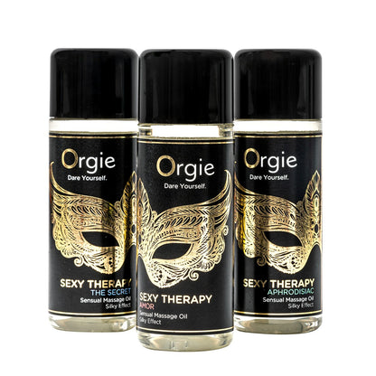Orgie Company created a mini size collection of its Sexy Therapy Sensual Massage oils