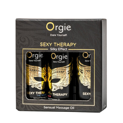 Orgie Company created a mini size collection of its Sexy Therapy Sensual Massage oils