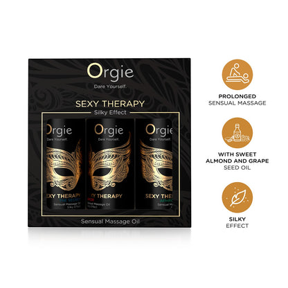 Orgie Company created a mini size collection of its Sexy Therapy Sensual Massage oils